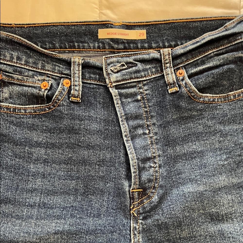 Levi’s Classic Blue Wedge Straight Jeans